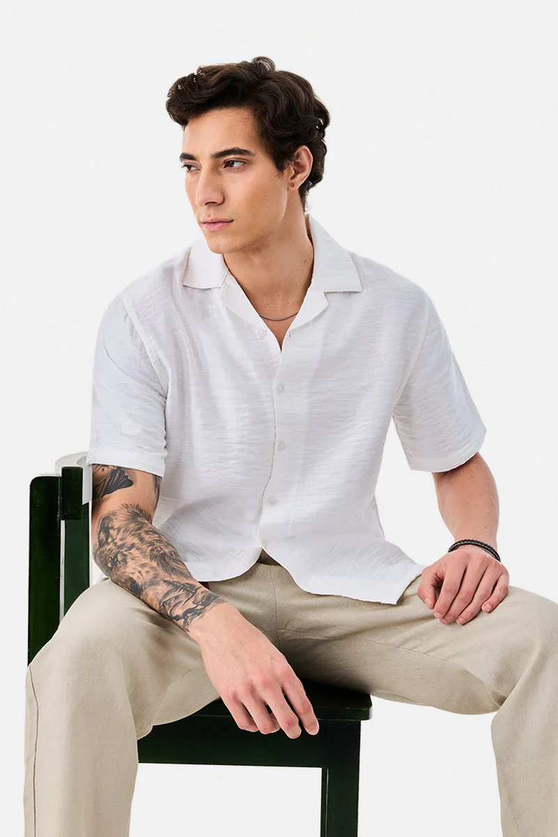 سنيتش Textured Box Fit Shirt